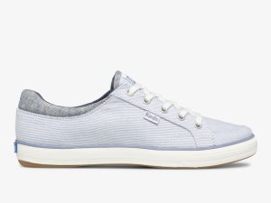 Keds Center Ii Chambray Stripe Blå | 8467NBMWR