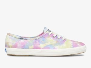 Keds Champion Canvas Tie Dye Rosa Lila | 4539YPMSV