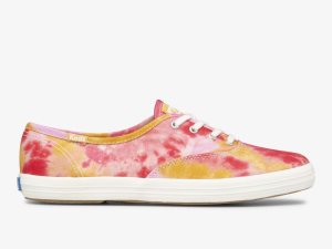 Keds Champion Canvas Tie Dye Rosa Orange | 6542DXYVA