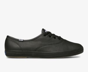 Keds Champion Original Läder Svarta | 5398BOXRV