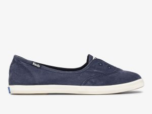 Keds Chillax Mini Twill Washable Marinblå | 9783LNIMJ