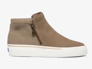 Keds Cooper Zip Bootie Bruna | 7426DJFAK