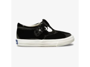 Keds Daphne Lack Sneaker Svarta | 4201HODJY