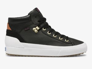 Keds Demi Mid Trx Läder Svarta | 7180SQCZV