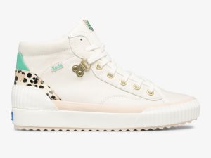 Keds Demi Trx Mid Läder Grädde Leopard | 8372QSGMI