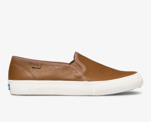 Keds Double Decker Läder Bruna | 5187AKRMZ