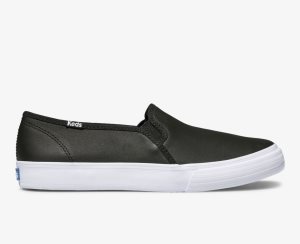 Keds Double Decker Läder Svarta | 8960AJQOM