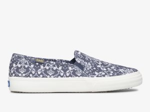 Keds Double Decker Mosaic Canvas Blå | 4120ERXYN