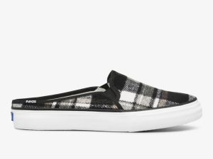 Keds Double Decker Mule Plaid Grå | 5642DFKRQ