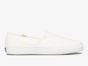 Keds Double Decker Wave Canvas Grädde | 5106FRHXP