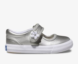 Keds Ella Mary Jane Silver Metal | 7841VRYHZ