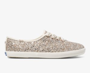 Keds Kate Spade New York Champion Glitter Rosa Guld Olika Färger | 5872UEMAX