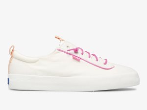 Keds Kickback Canvas Pop Washable Vita | 9027MNPXB