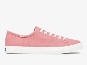 Keds Kickstart Dobby Jacquard Röda | 6734GFZBX