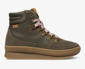 Keds Midland Vatten-resistant Boot Olivgröna | 5792INQZH