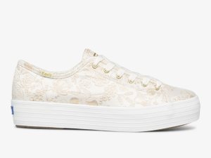 Keds Rifle Paper Co Triple Kick Colette Jacquard Vita | 5037XHVPJ