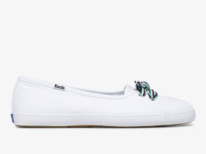 Keds Seaside Canvas Vita Olika Färger | 7195HPDEW