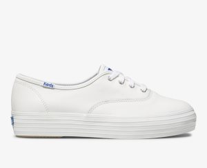 Keds Triple Läder Vita | 4760LKSJF