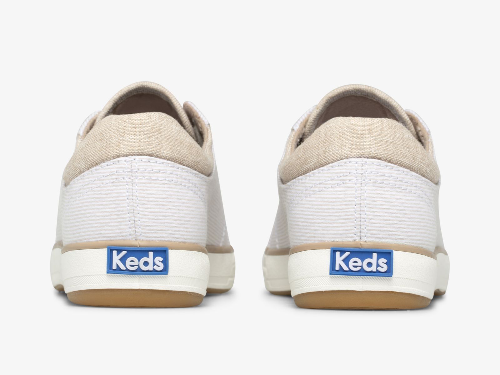 Keds Center Ii Chambray Stripe Beige | 9763HRTGC