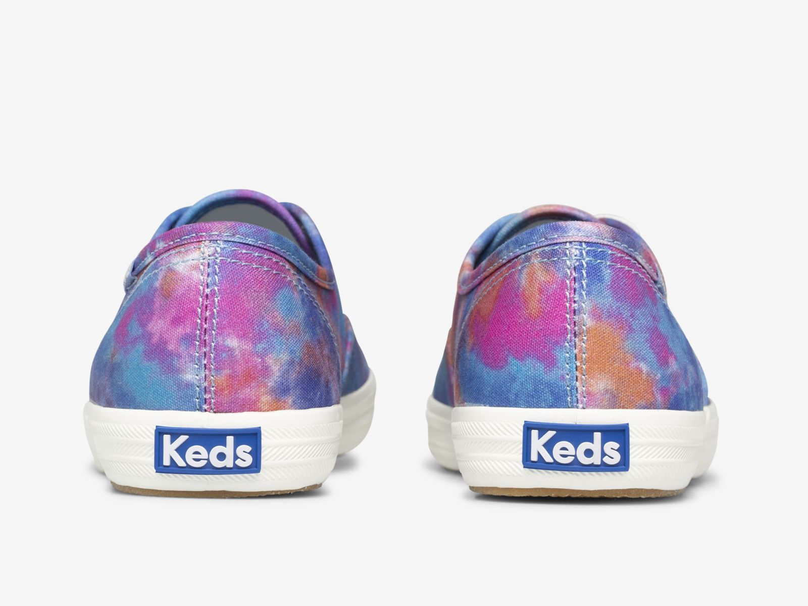 Keds Champion Canvas Tie Dye Blå Rosa | 6517TXBEG