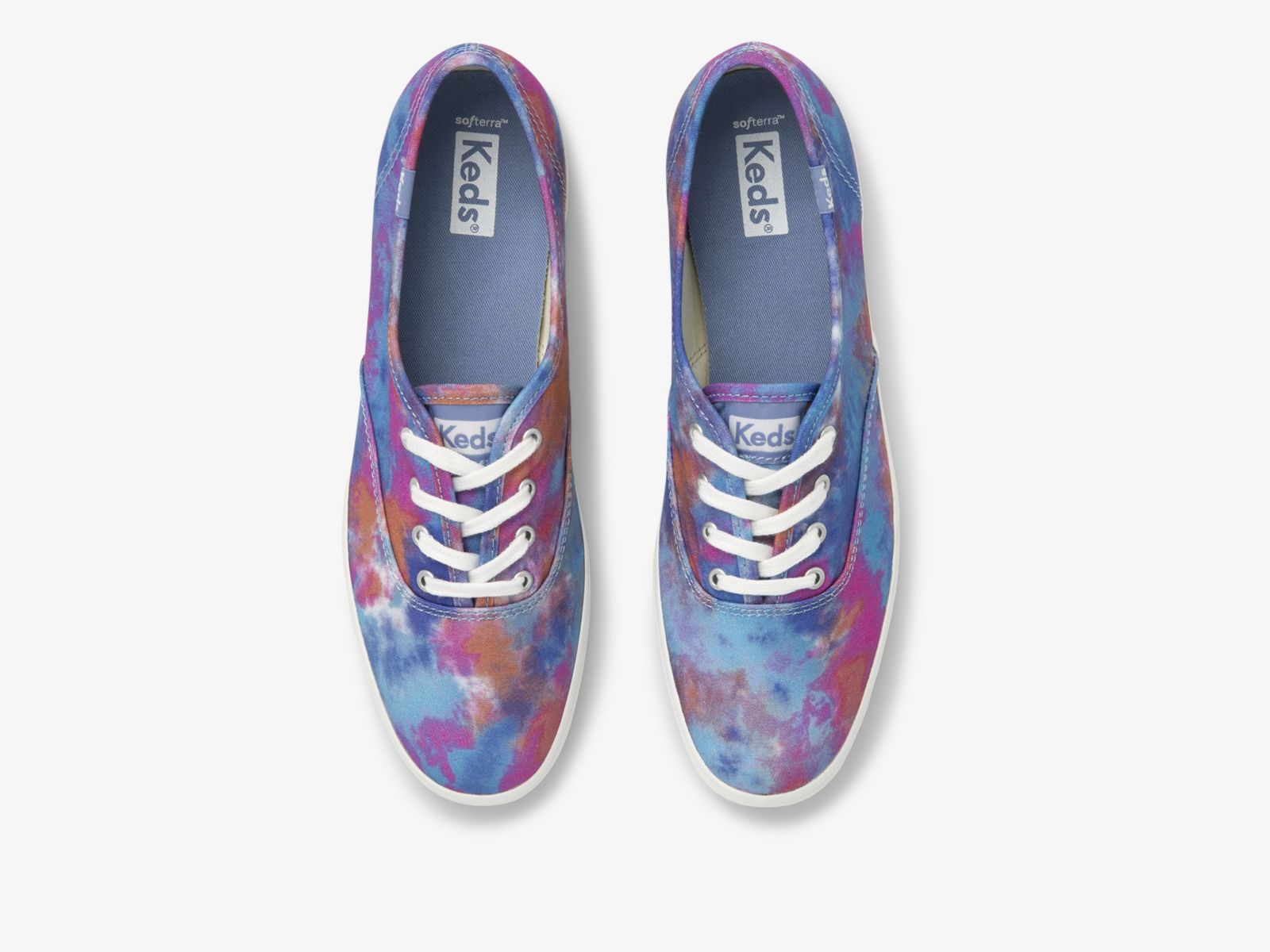 Keds Champion Canvas Tie Dye Blå Rosa | 6517TXBEG