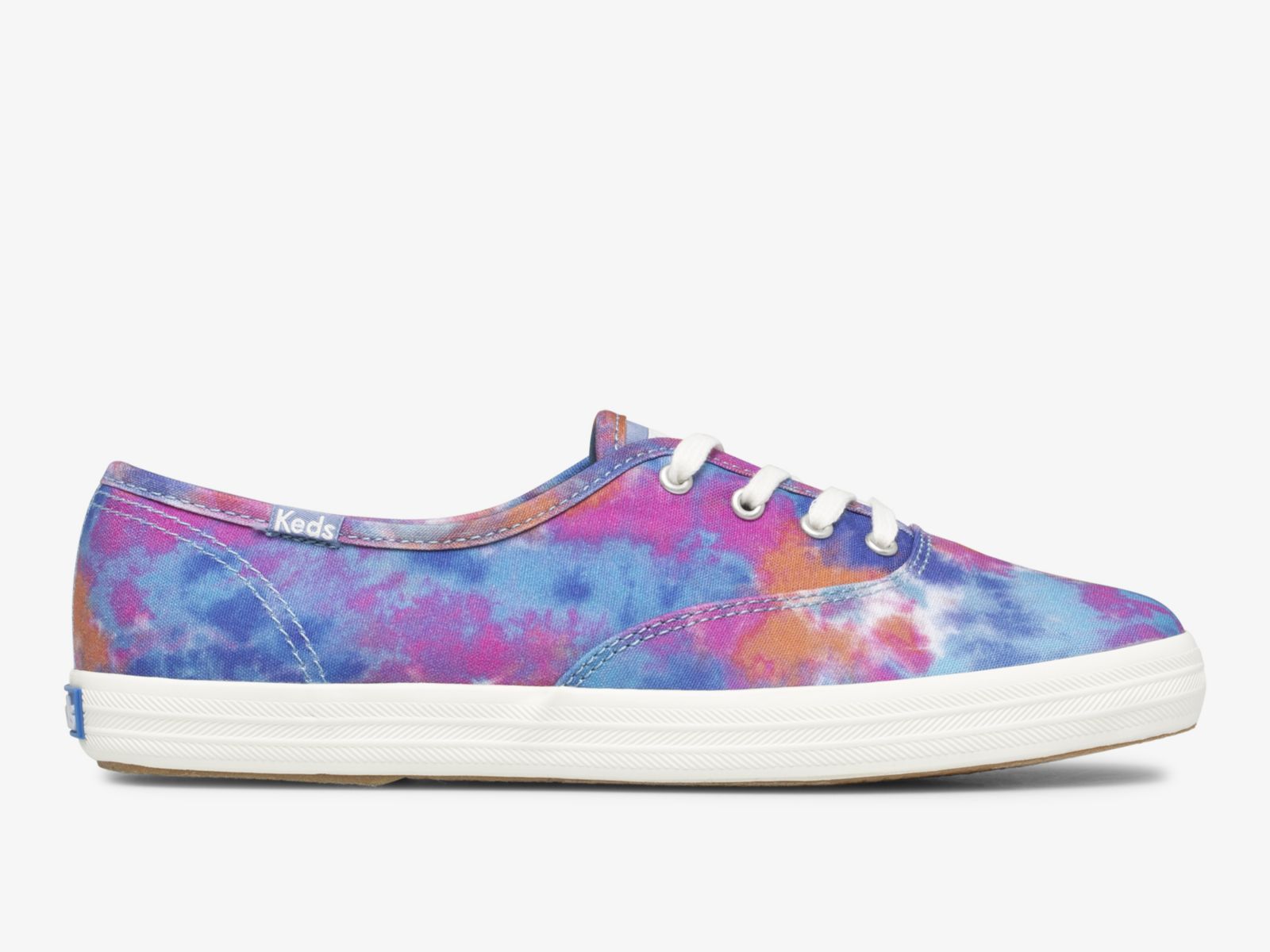 Keds Champion Canvas Tie Dye Blå Rosa | 6517TXBEG