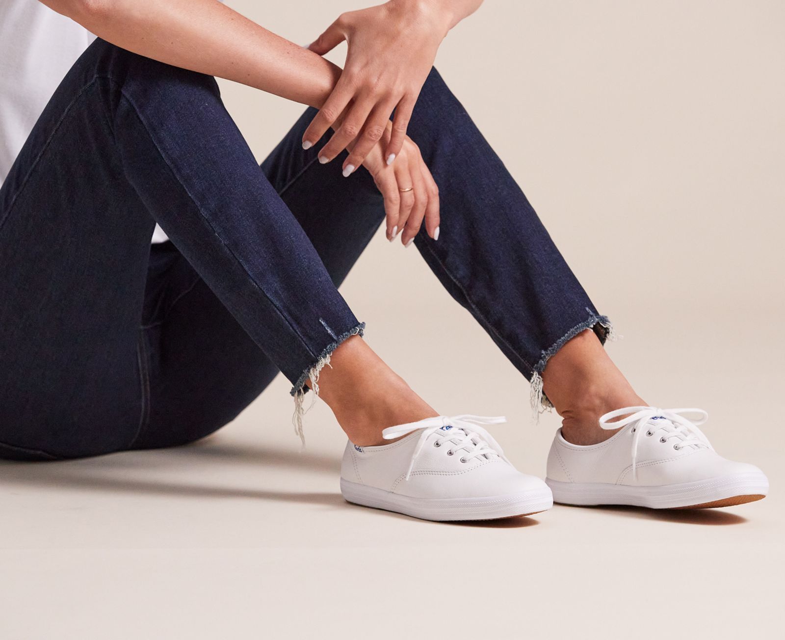 Keds Champion Original Läder Vita | 2734BLJTM