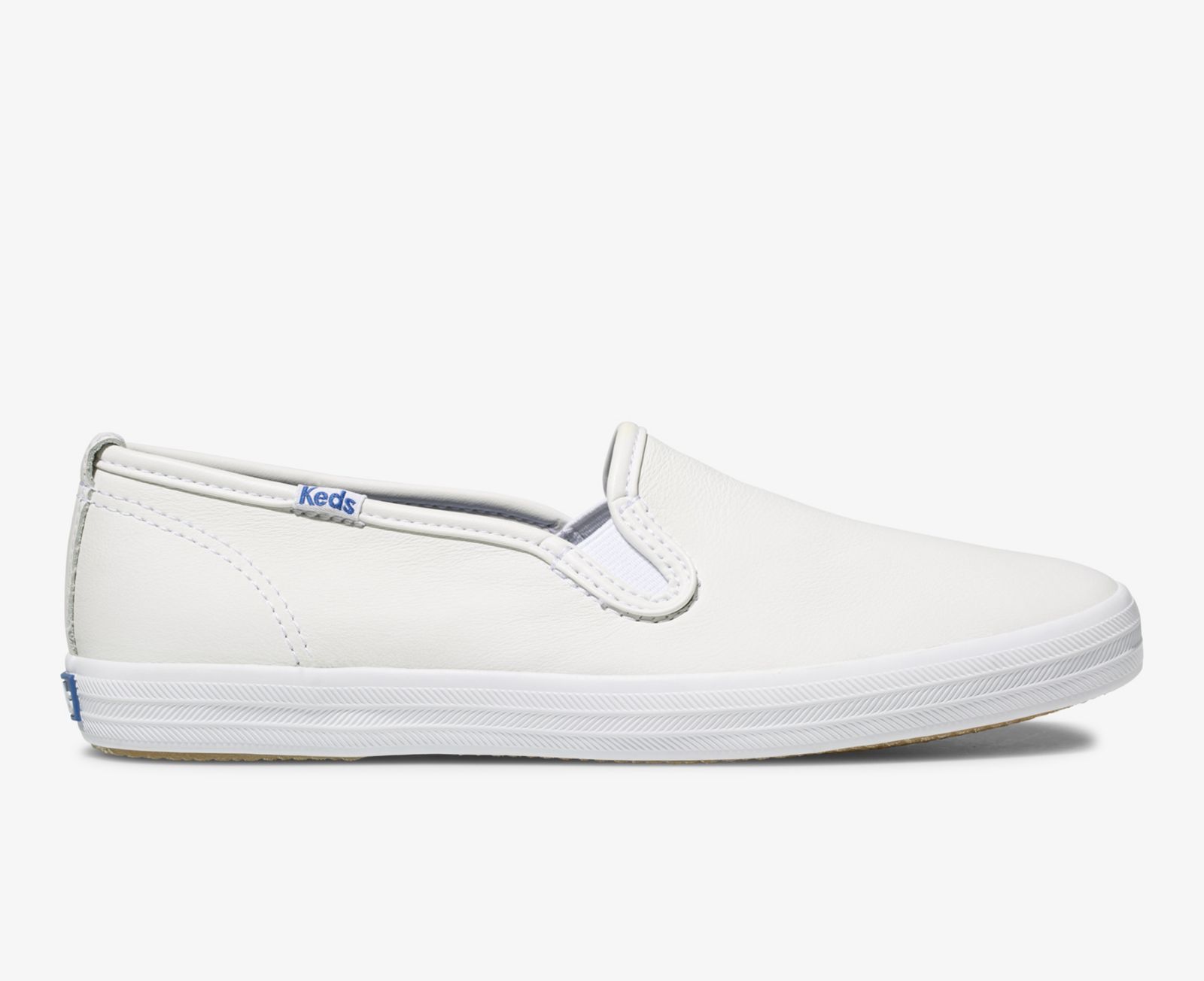 Keds Champion Slip On Läder Vita | 8015OIQGC