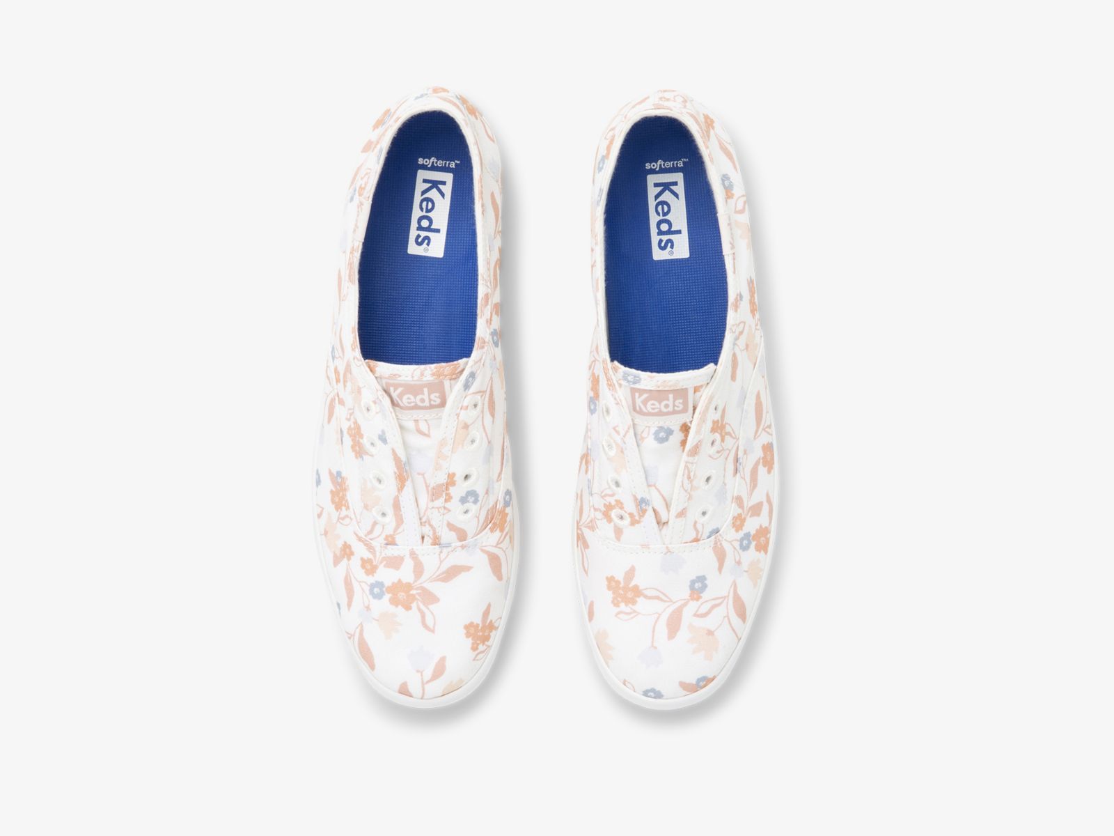 Keds Chillax Femme Floral Twill Vita Olika Färger | 6325OHWCB