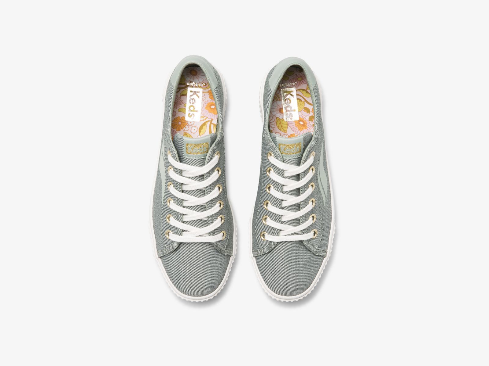 Keds Crew Kick Alto Soft Twill Olivgröna | 3862RXZIU