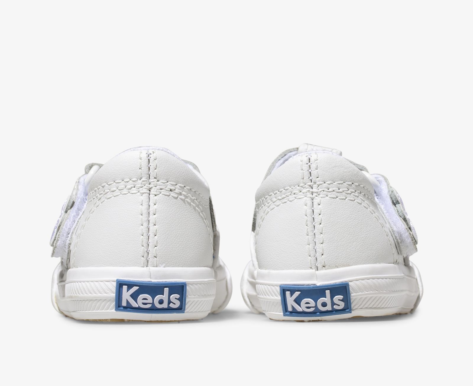 Keds Daphne T-strap Läder Sneaker Vita | 7483PRGOE