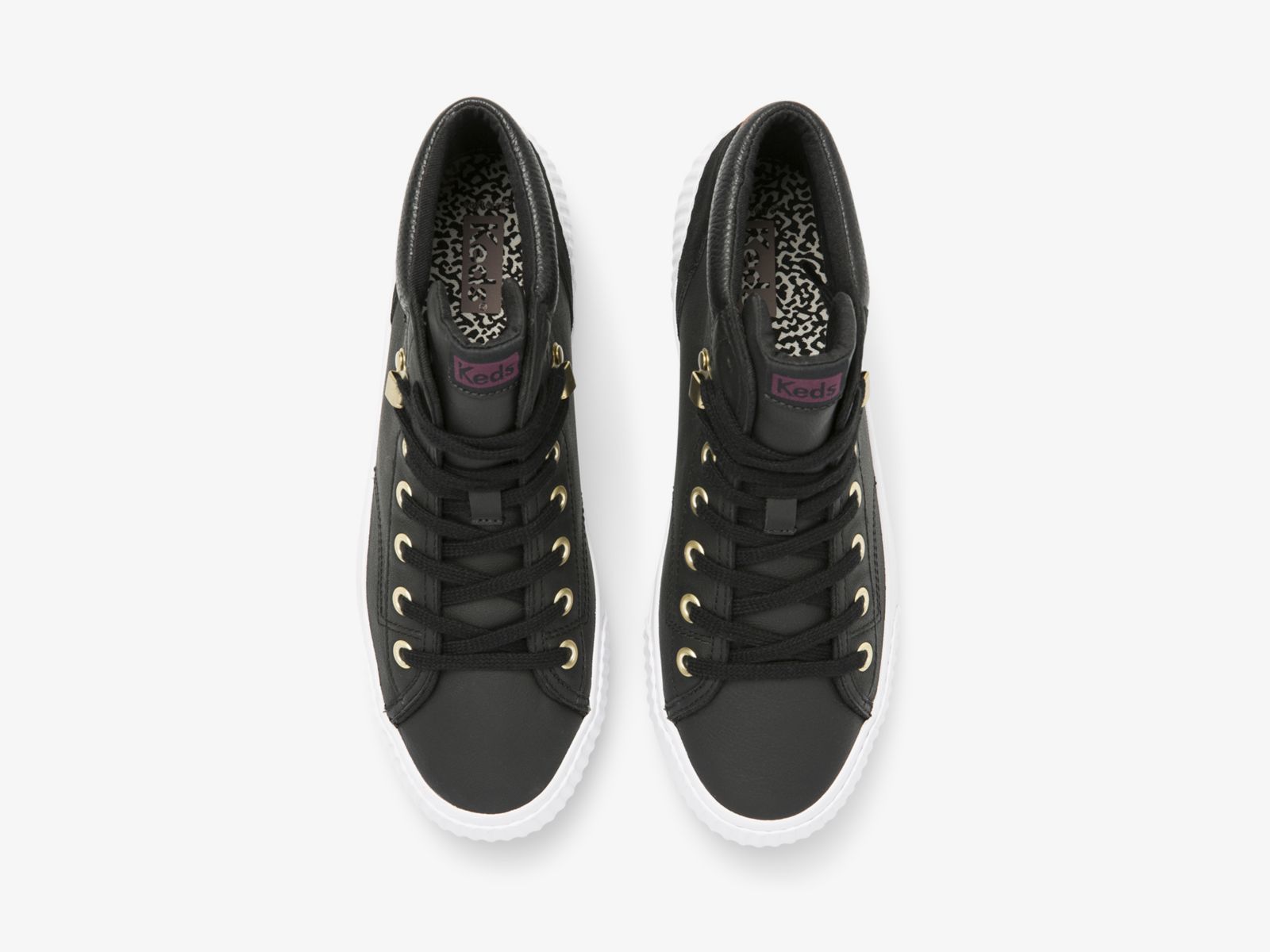 Keds Demi Mid Trx Läder Svarta | 7180SQCZV