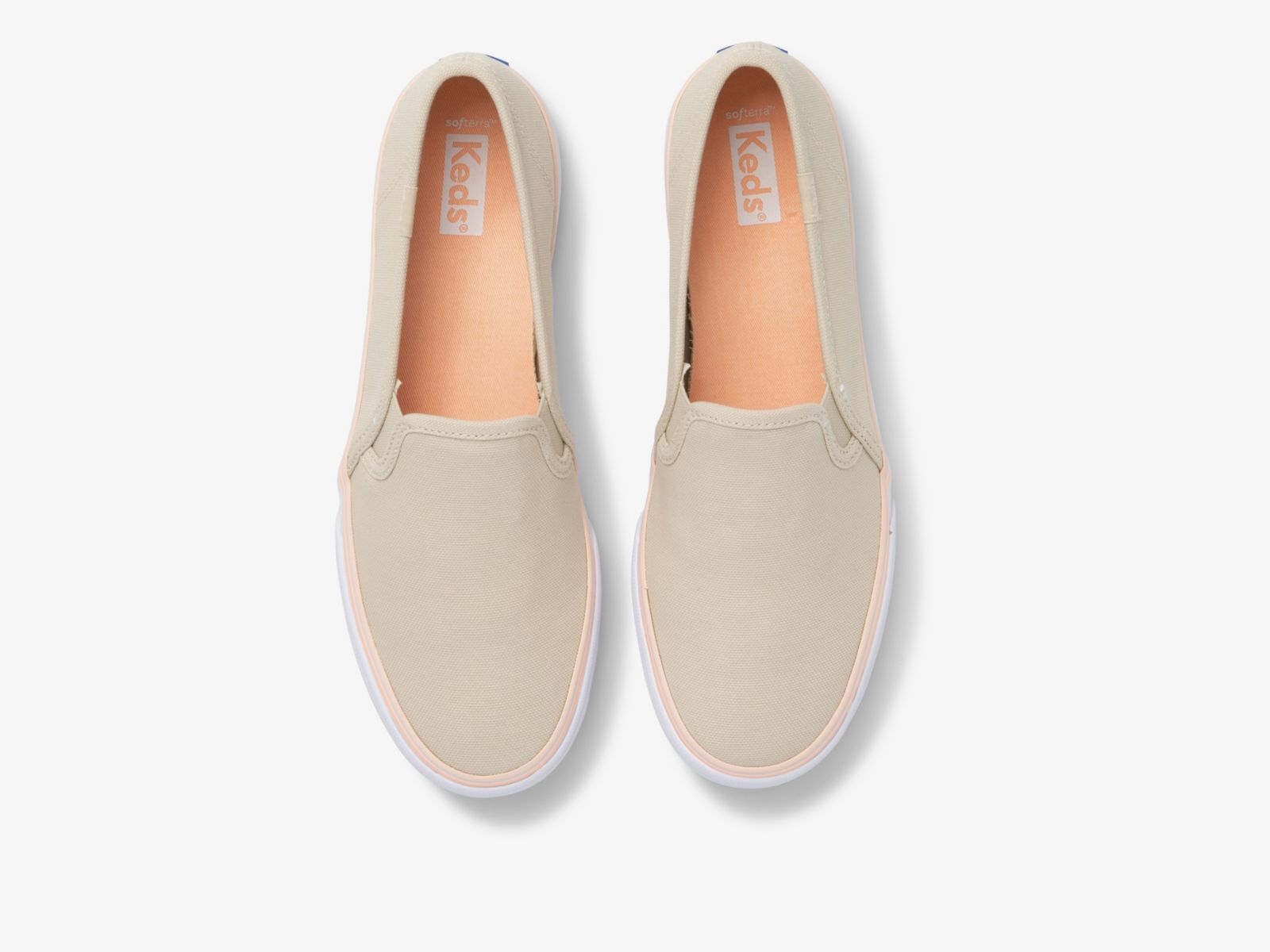 Keds Double Decker Canvas Washable Beige | 0654HGMFE