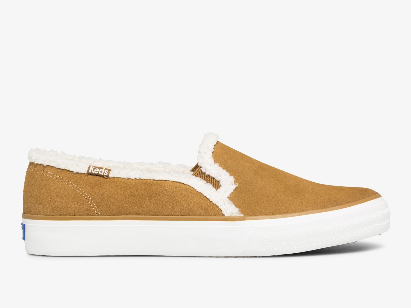 Keds Double Decker Mocka Faux Shearling Bruna | 0396QAWPZ