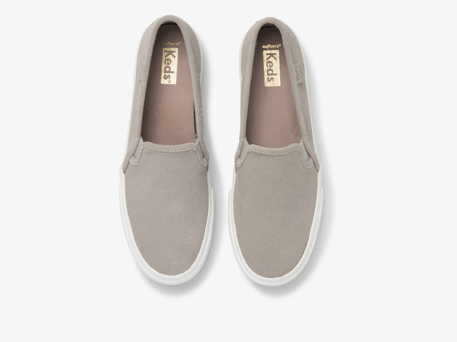 Keds Double Decker Perf Mocka Grå | 5726ERLUJ