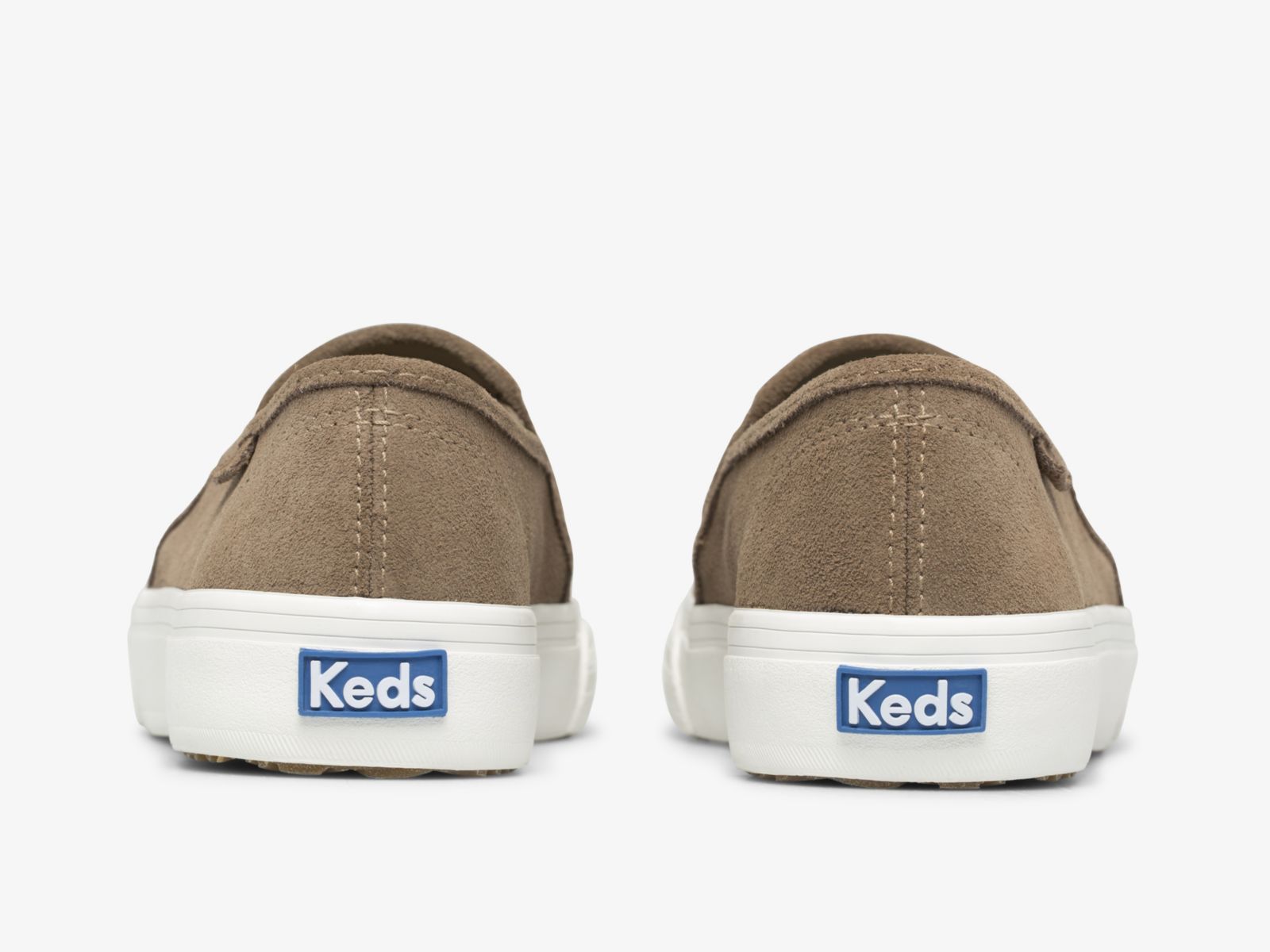 Keds Double Decker Perf Mocka Grå Bruna | 1935MLIEZ