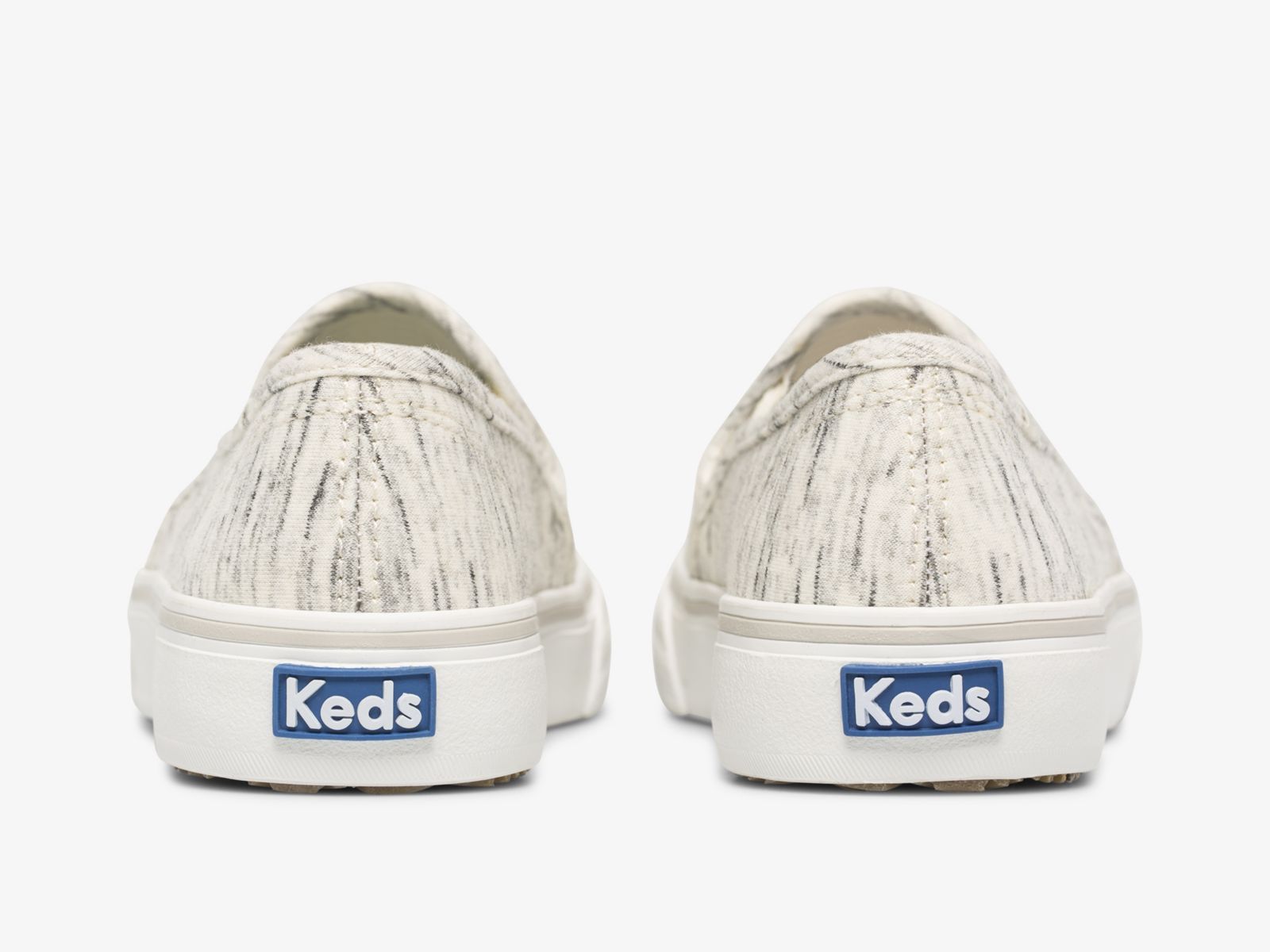 Keds Double Decker Speckle Jersey Grädde | 7912RJQNE