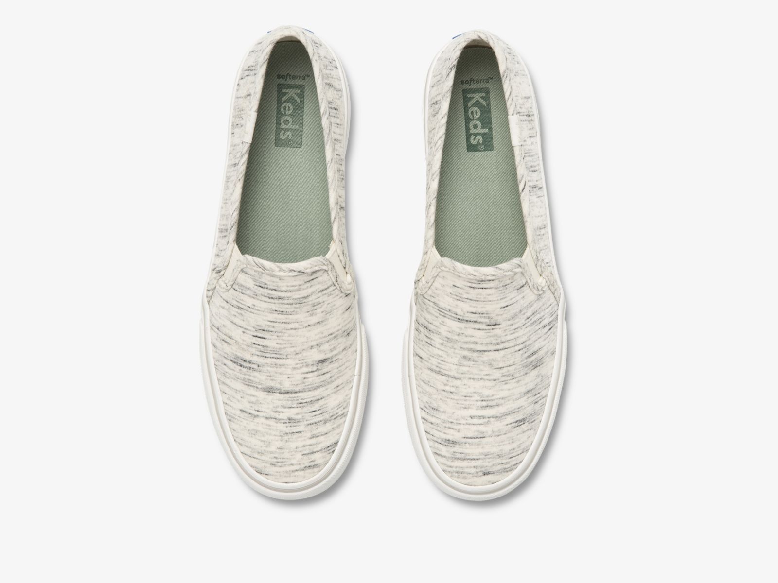 Keds Double Decker Speckle Jersey Grädde | 7912RJQNE