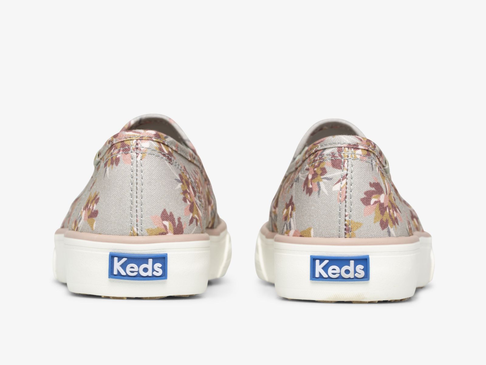 Keds Double Decker Spring Floral Olivgröna | 4586ZOLIM