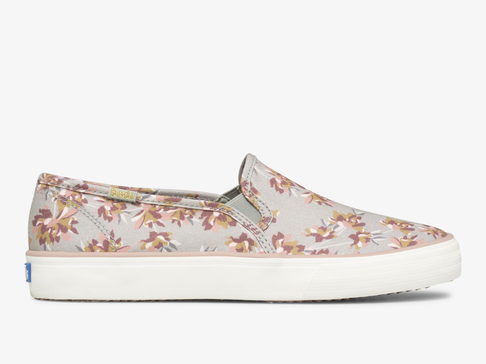 Keds Double Decker Spring Floral Olivgröna | 4586ZOLIM