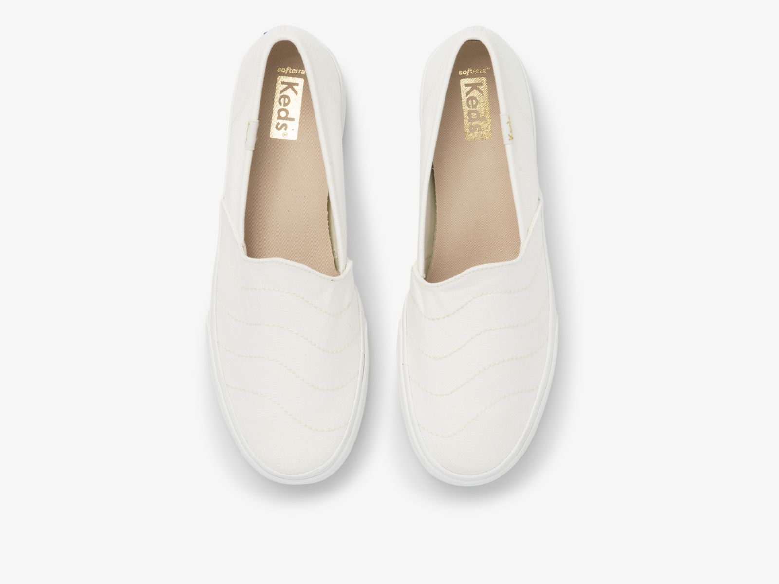 Keds Double Decker Wave Canvas Grädde | 5106FRHXP