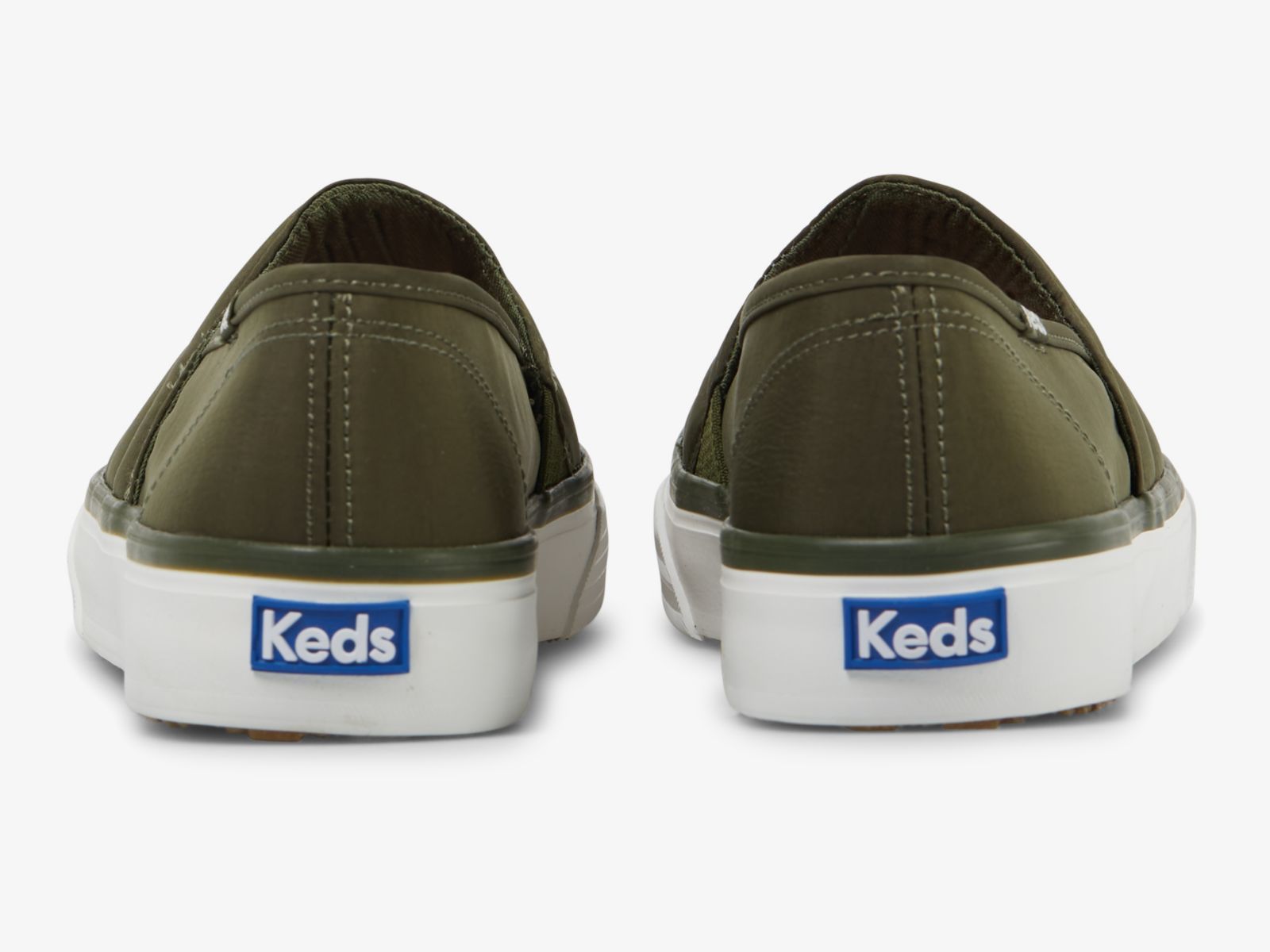 Keds Double Decker Wave Nylon Gröna | 3096NHCKJ