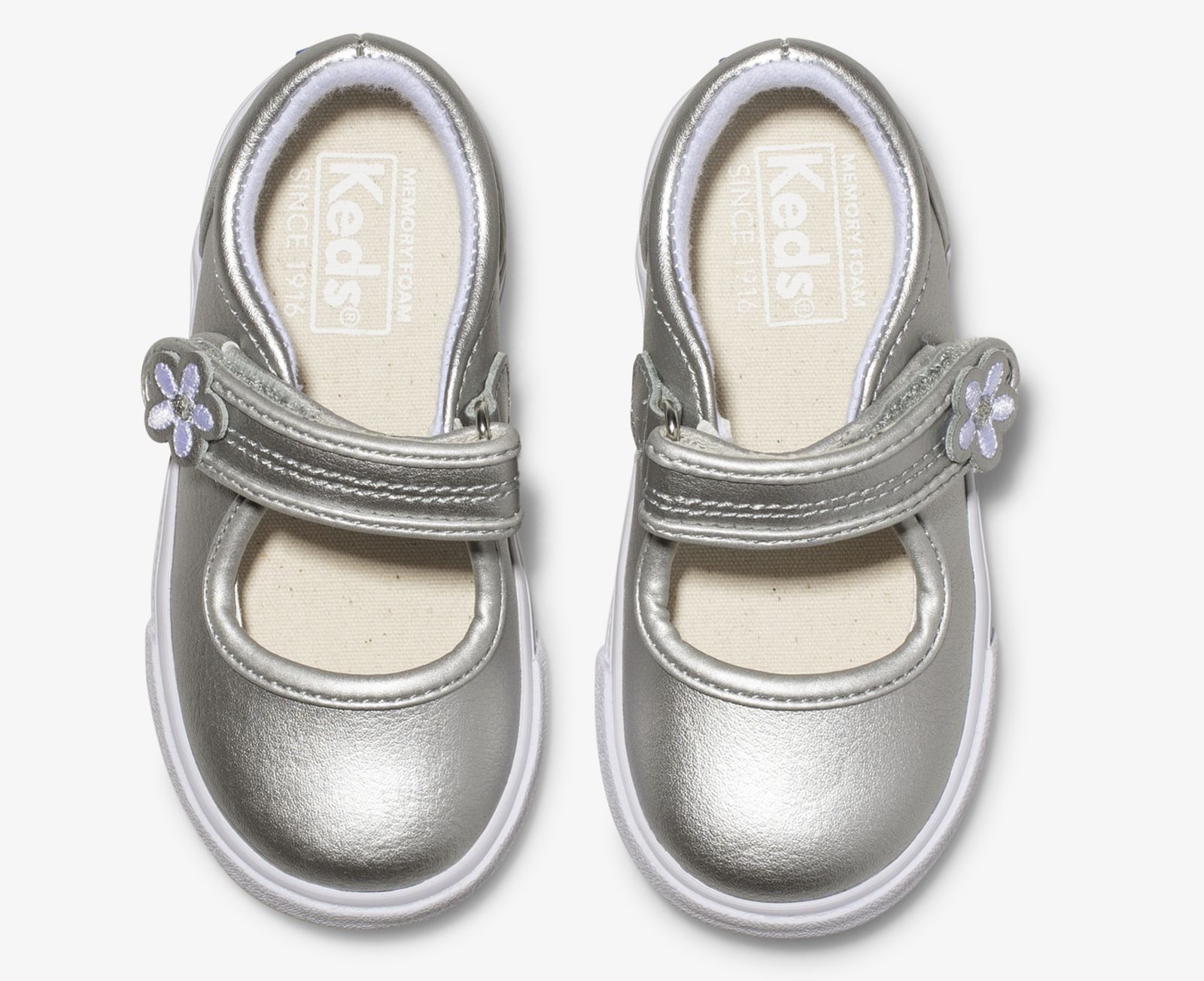 Keds Ella Mary Jane Silver Metal | 7841VRYHZ