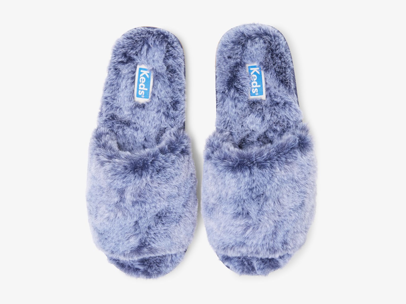 Keds Fuzzy Badtofflor Tofflor Blå | 5401AJHEV