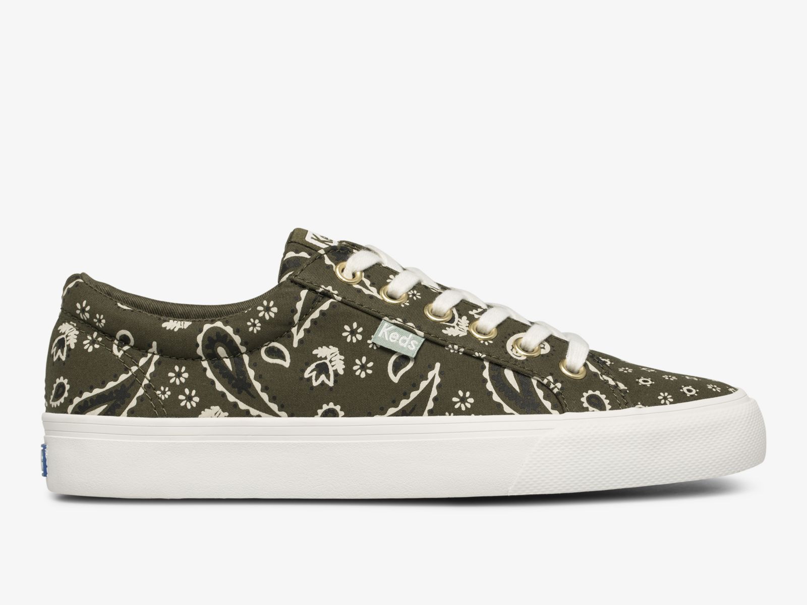 Keds Jump Kick Feat Organic Bandana Olivgröna | 3674POYZW