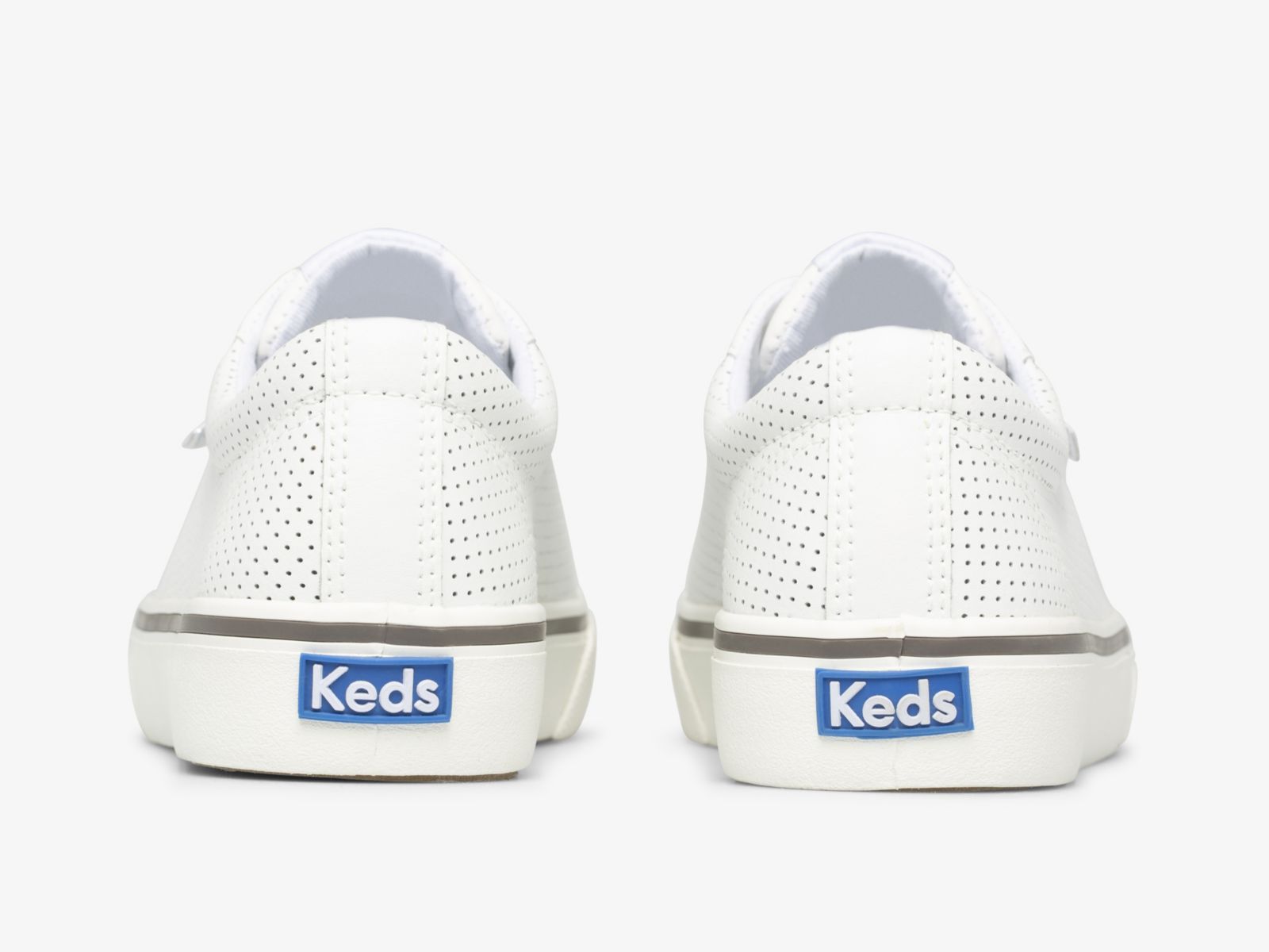 Keds Jump Kick Perf Läder Vita | 8941UOCJR