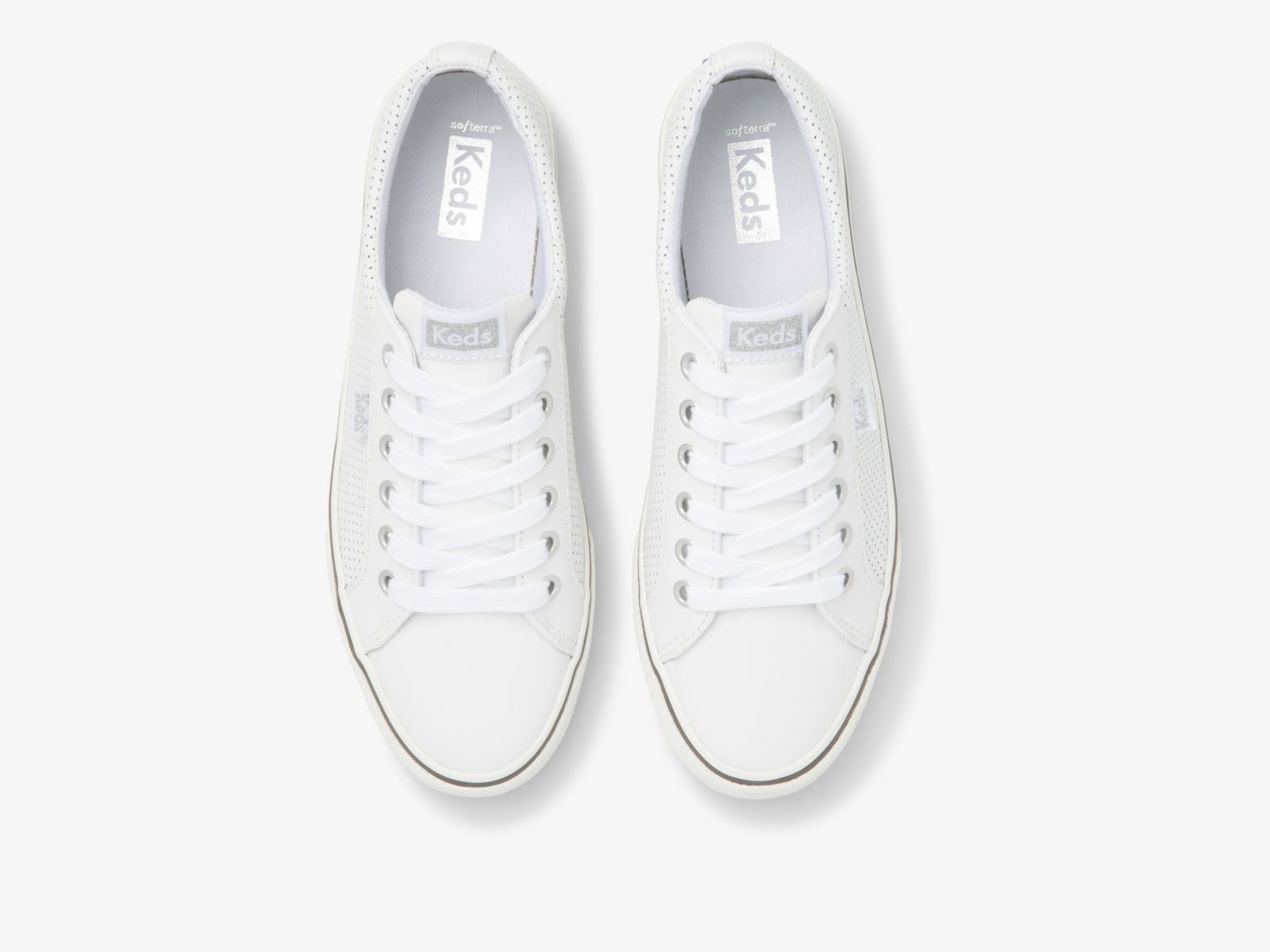 Keds Jump Kick Perf Läder Vita | 8941UOCJR