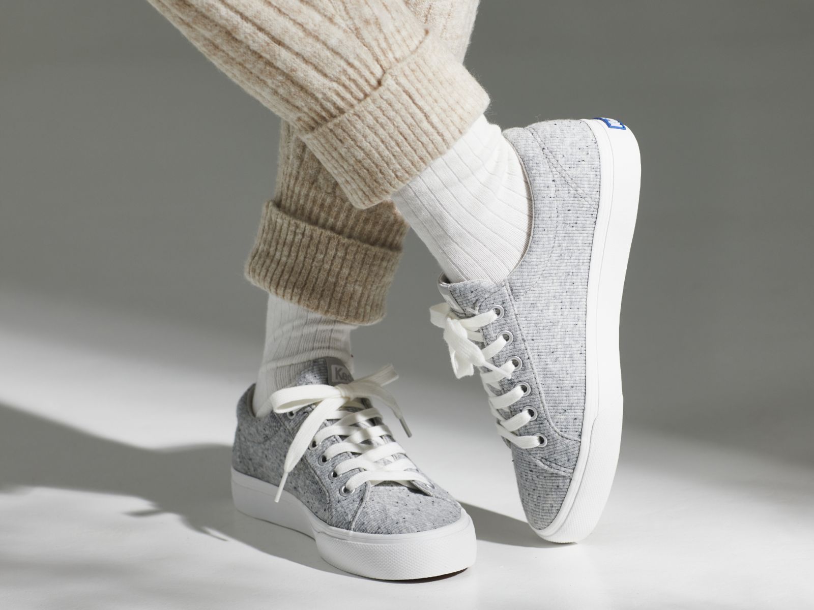 Keds Jump Kick Speckle Knit Grå | 1234FZSMU