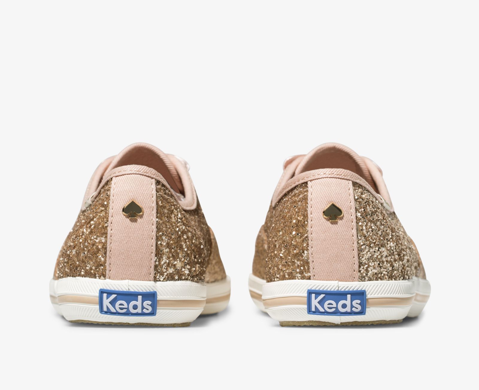 Keds Kate Spade New York Champion Glitter Rosa Guld | 0412ATZSJ