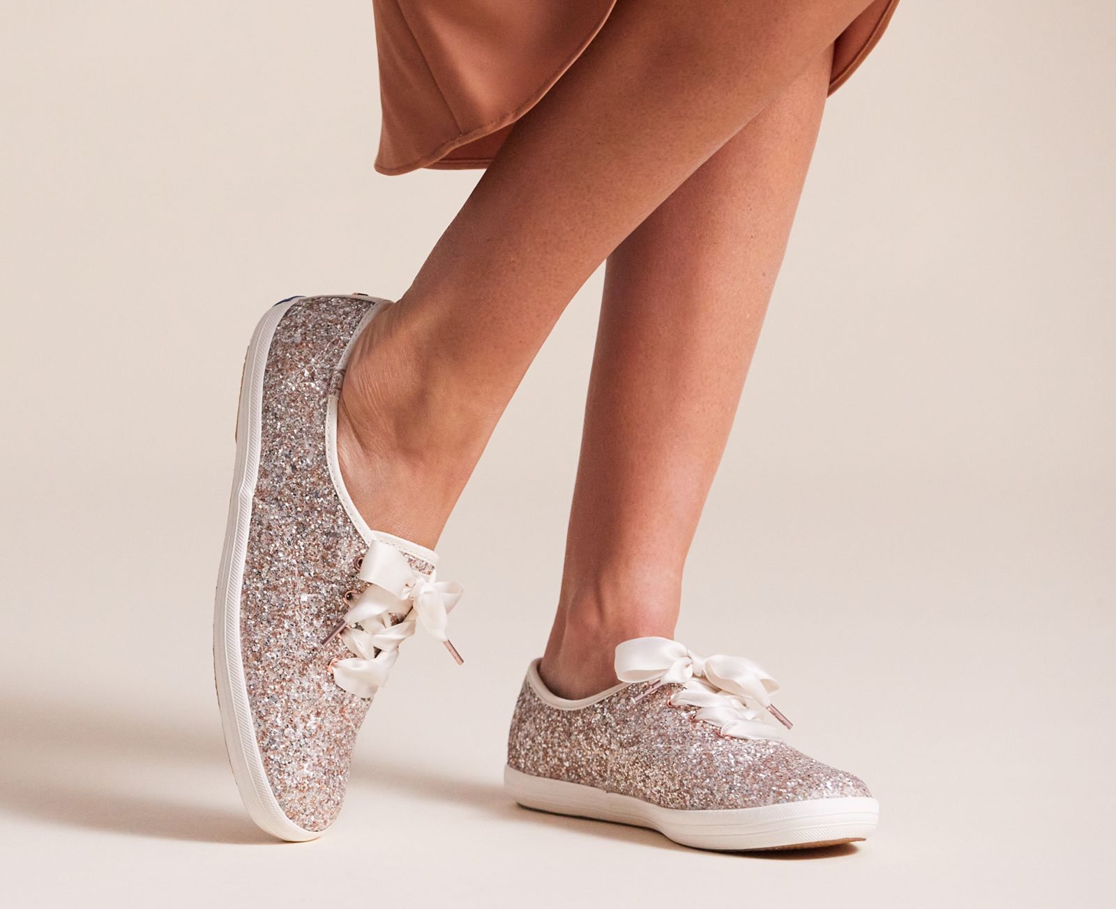 Keds Kate Spade New York Champion Glitter Rosa Guld Olika Färger | 5872UEMAX